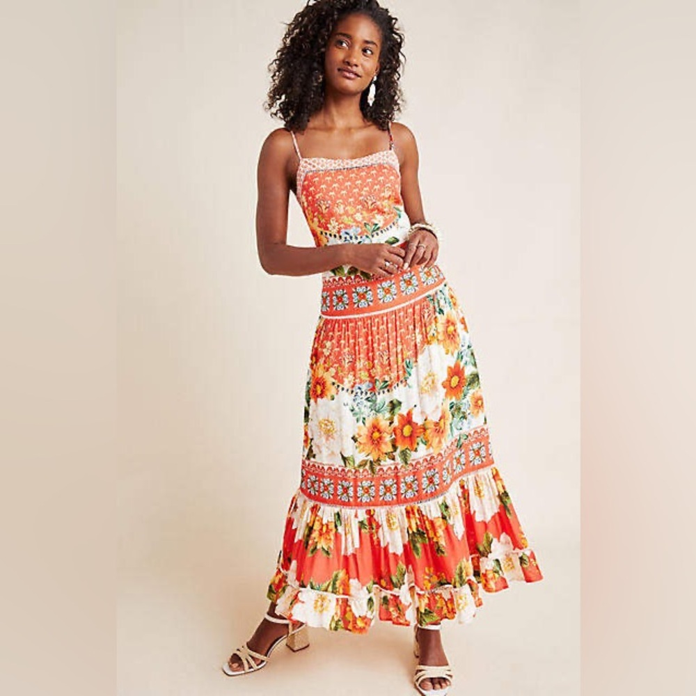 Farm Rio for Anthropology Lorraine Maxi Dress